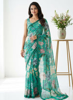 Load image into Gallery viewer, Siri Collections Digital Print Soft Siri Chiffon Saree with Blouse