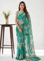Load image into Gallery viewer, Siri Collections Digital Print Soft Siri Chiffon Saree with Blouse