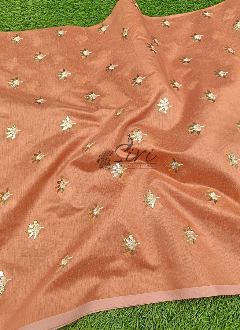 Beautiful Chanderi Fabric in Embroidery Work Butis