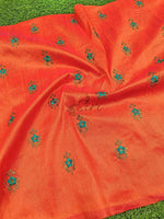 Load image into Gallery viewer, Lovely Raw Silk Fabric in Embroidery Work Butis
