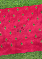 Load image into Gallery viewer, Lovely Raw Silk Fabric in Embroidery Work Butis
