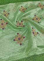 Load image into Gallery viewer, Lovely Organza Fabric in Embroidery Sequins Work
