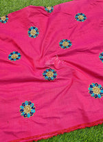 Load image into Gallery viewer, Partywear Raw Silk Fabric in Embroidery Work
