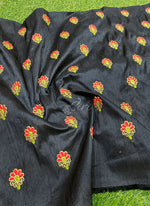 Load image into Gallery viewer, Partywear Raw Silk Fabric in Embroidery Work
