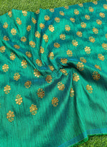 Load image into Gallery viewer, Partywear Raw Silk Fabric in Embroidery Work
