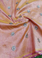 Load image into Gallery viewer, Lovely Raw Silk Fabric in Embroidery Work
