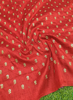 Load image into Gallery viewer, Lovely Raw Silk Fabric in Embroidery Work
