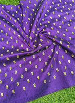 Load image into Gallery viewer, Lovely Raw Silk Fabric in Embroidery Work
