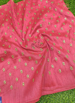 Load image into Gallery viewer, Lovely Raw Silk Fabric in Embroidery Work
