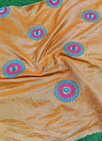 Load image into Gallery viewer, Lovely Raw Silk Fabric in Embroidery Work
