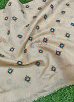 Load image into Gallery viewer, Lovely Raw Silk Fabric in Embroidery Work
