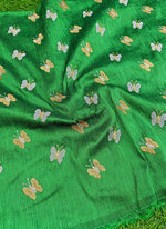 Load image into Gallery viewer, Lovely Raw Silk Fabric in Embroidery Work
