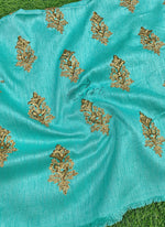 Load image into Gallery viewer, Lovely Raw Silk Fabric in Embroidery Work
