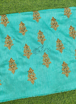 Load image into Gallery viewer, Lovely Raw Silk Fabric in Embroidery Work

