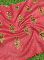 Load image into Gallery viewer, Lovely Raw Silk Fabric in Embroidery Work
