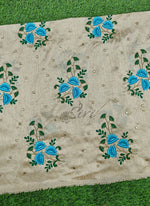 Load image into Gallery viewer, Lovely Raw Silk Fabric in Embroidery Work
