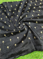 Load image into Gallery viewer, Lovely Raw Silk Fabric in Embroidery Work

