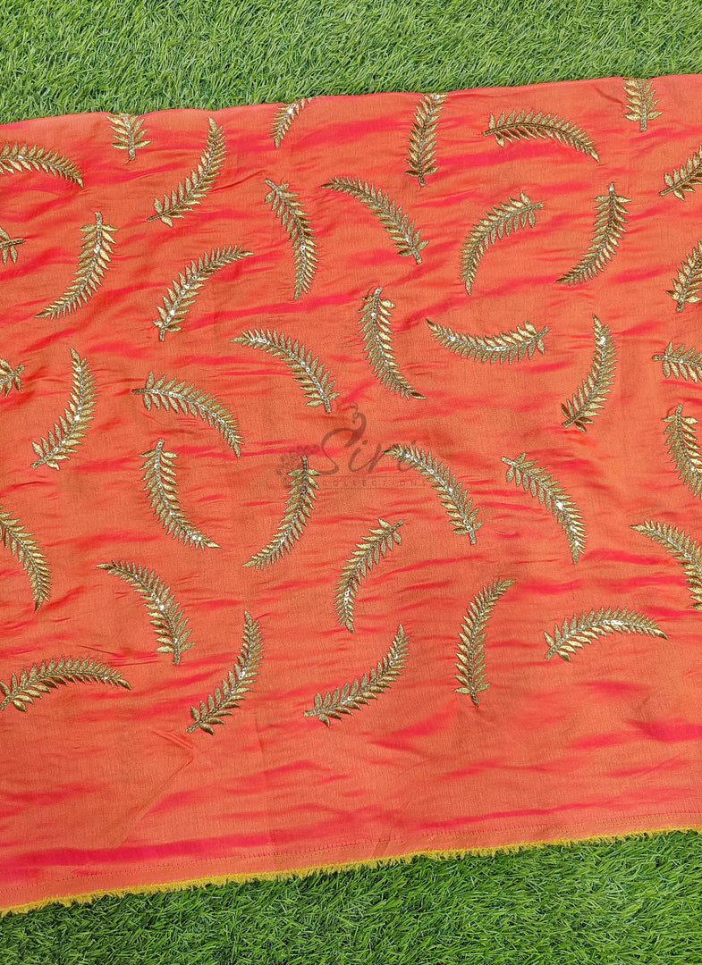 Lovely Fancy Soft Burfi Silk Fabric in Embroidery Work