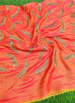 Load image into Gallery viewer, Lovely Fancy Soft Burfi Silk Fabric in Embroidery Work
