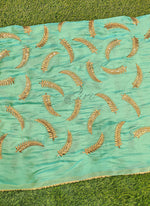 Load image into Gallery viewer, Lovely Fancy Soft Burfi Silk Fabric in Embroidery Work
