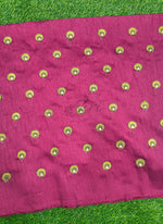 Load image into Gallery viewer, Lovely Raw Silk Fabric in Embroidery Work
