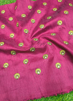 Load image into Gallery viewer, Lovely Raw Silk Fabric in Embroidery Work
