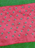 Load image into Gallery viewer, Lovely Raw Silk Fabric in Embroidery Work
