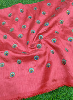 Load image into Gallery viewer, Lovely Raw Silk Fabric in Embroidery Work
