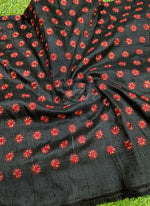 Load image into Gallery viewer, Lovely Raw Silk Fabric in Embroidery Work
