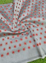 Load image into Gallery viewer, Lovely Raw Silk Fabric in Embroidery Work
