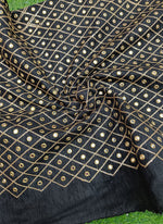 Load image into Gallery viewer, Partywear Raw Silk Fabric in Sequins Mirror Work
