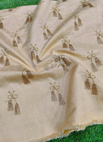 Load image into Gallery viewer, Partywear Raw Silk Fabric in Embroidery Work
