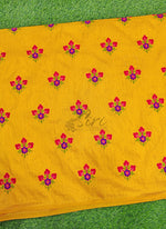 Load image into Gallery viewer, Partywear Raw Silk Fabric in Embroidery Work
