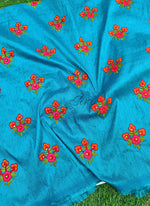 Load image into Gallery viewer, Partywear Raw Silk Fabric in Embroidery Work
