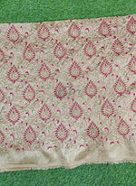 Load image into Gallery viewer, Partywear Raw Silk Fabric in Embroidery Work
