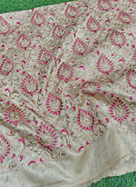 Load image into Gallery viewer, Partywear Raw Silk Fabric in Embroidery Work

