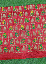 Load image into Gallery viewer, Partywear Raw Silk Fabric in Embroidery Work
