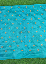 Load image into Gallery viewer, Partywear Raw Silk Fabric in Embroidery Work
