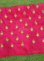 Load image into Gallery viewer, Partywear Raw Silk Fabric in Embroidery Work
