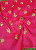 Load image into Gallery viewer, Partywear Raw Silk Fabric in Embroidery Work
