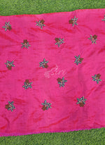 Load image into Gallery viewer, Partywear Raw Silk Fabric in Embroidery Work
