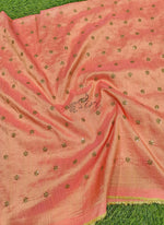 Load image into Gallery viewer, Partywear Raw Silk Fabric in Embroidery Work
