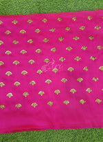 Load image into Gallery viewer, Partywear Raw Silk Fabric in Embroidery Work
