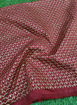 Load image into Gallery viewer, Partywear Raw Silk Fabric in Embroidery Work
