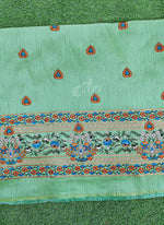 Load image into Gallery viewer, Partywear Raw Silk Fabric in Embroidery Work
