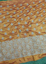 Load image into Gallery viewer, Partywear Raw Silk Fabric in Embroidery Work
