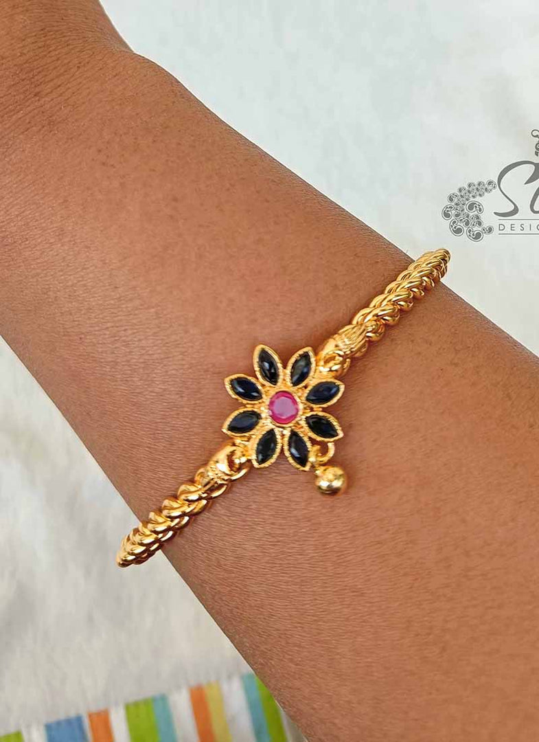 Designer Bangle Kada in Multi Stone