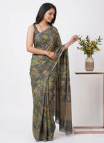 Load image into Gallery viewer, Siri Collections Premium Digital Print Jacquard Crepe Silk Saree