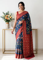 Load image into Gallery viewer, Siri Collections Premium Digital Print Jacquard Crepe Silk Saree