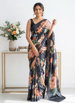 Load image into Gallery viewer, Siri Collections Premium Digital Print Jacquard Crepe Silk Saree